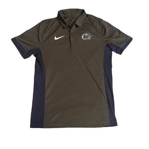 Nike Penn State Grey Polo - Men's Medium